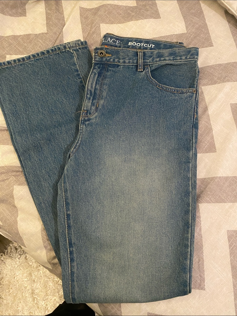 Boys children’s place bootcut Jeans - Light Blue Denim